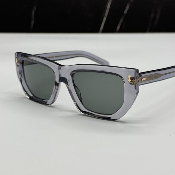 NEW GUCCI SUNGLASSES GG1520S 004 GRAY EYEWEAR - Picture 8 of 14